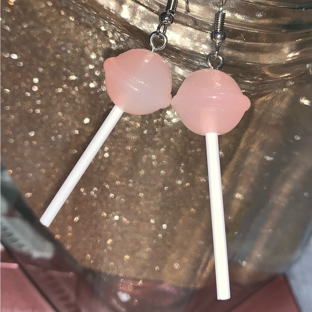 Pink Lollipop Earrings